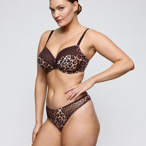 Primadonna Twist GIGANNI full cup bra in Leopard bloom
