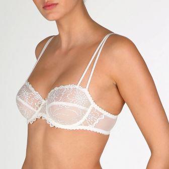 Marie Jo Jane Balcony Horizontal Seam Bra in Natural