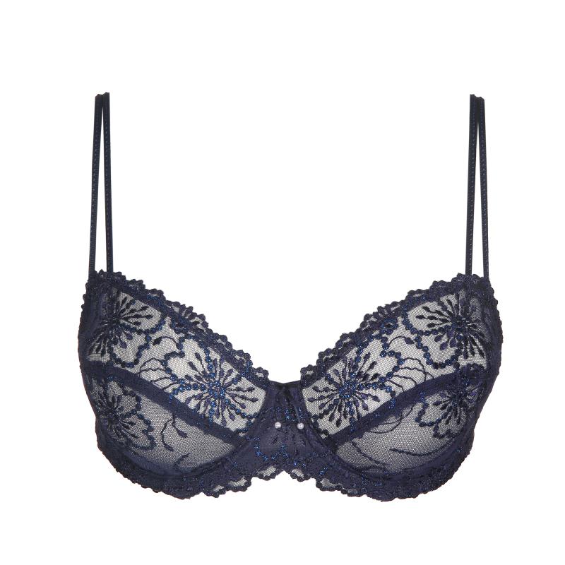 Marie Jo JANE balcony bra horizontal seam in velvet blue