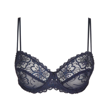 Marie Jo JANE balcony bra horizontal seam in velvet blue