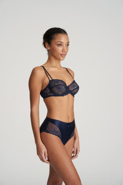 Marie Jo JANE balcony bra horizontal seam in velvet blue