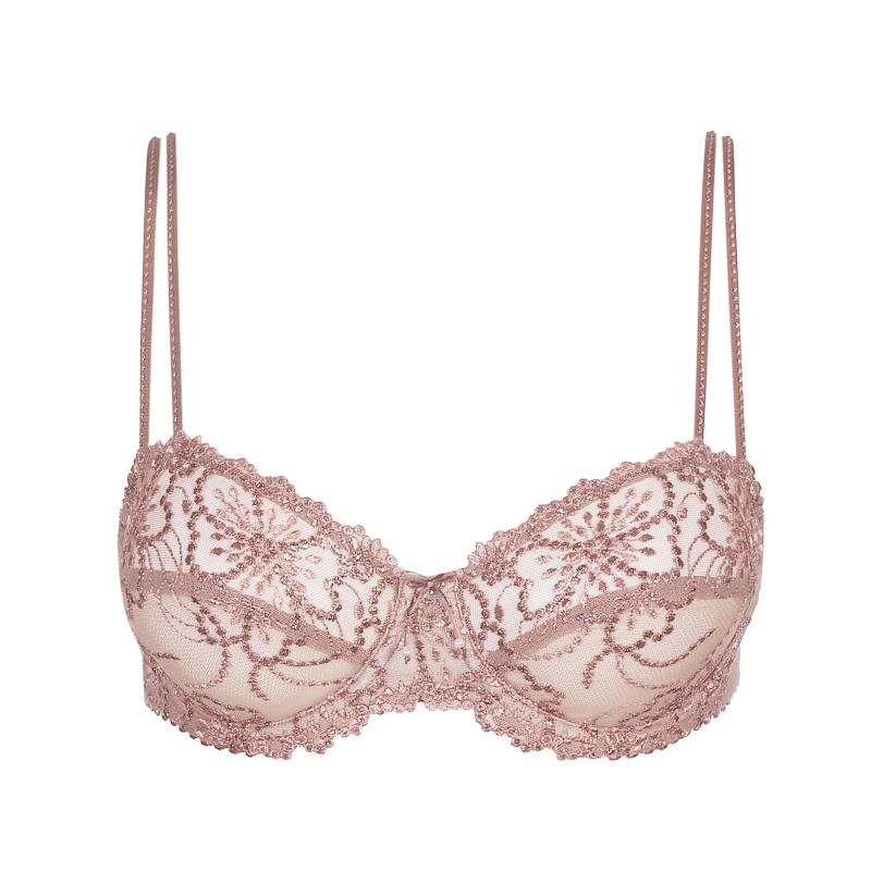 Marie Jo JANE balcony bra horizontal seam in bois de rose