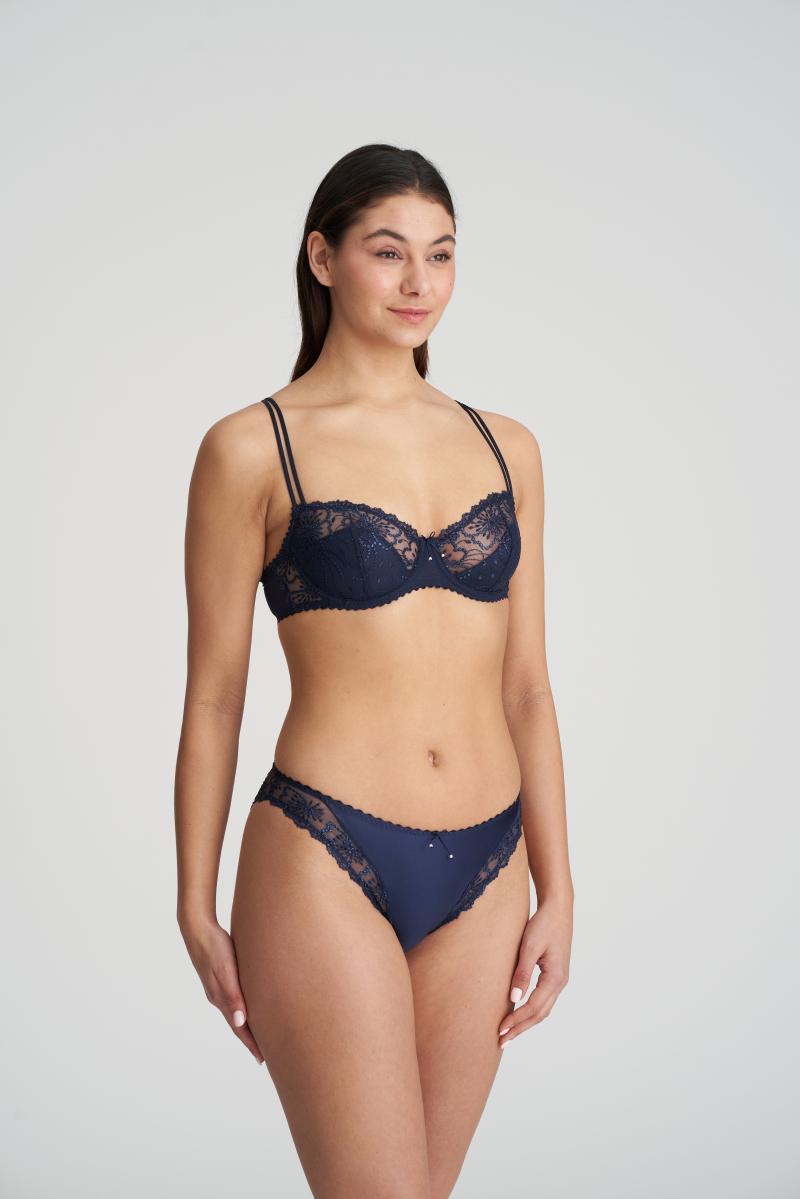 Marie Jo JANE half padded balcony bra in velvet blue 36D