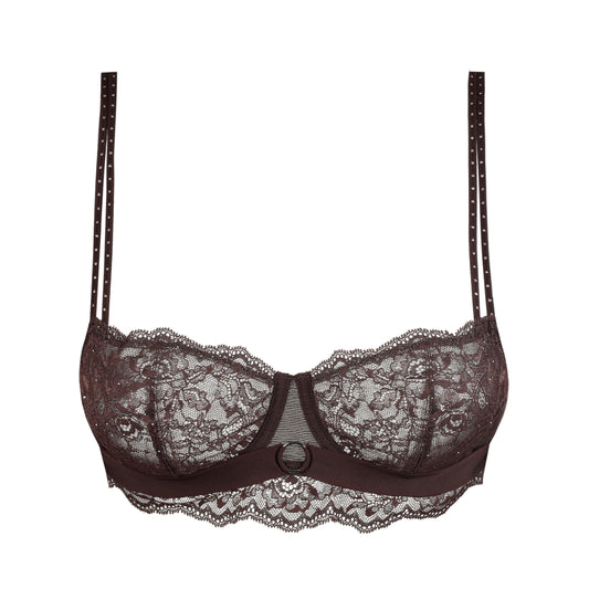 Marie Jo MUSEA balcony bra vertical seam in Autumn Bloom