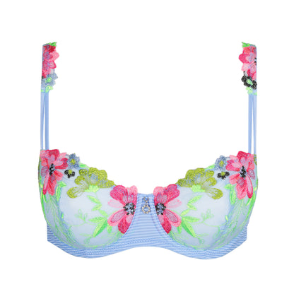 Marie Jo ODILLY Santorini Blue balcony bra vertical seam