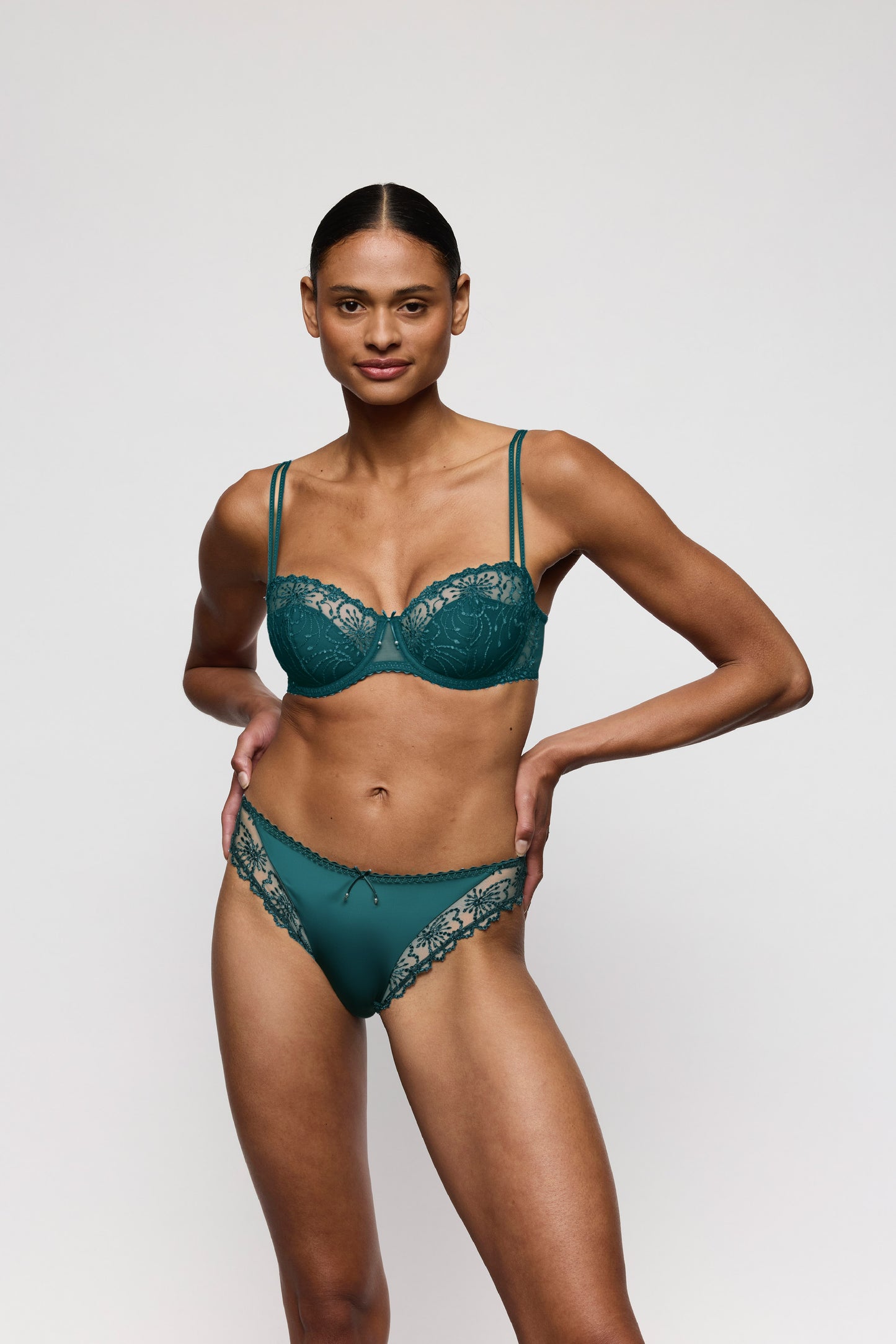 Marie Jo JANE Italian briefs in peacock