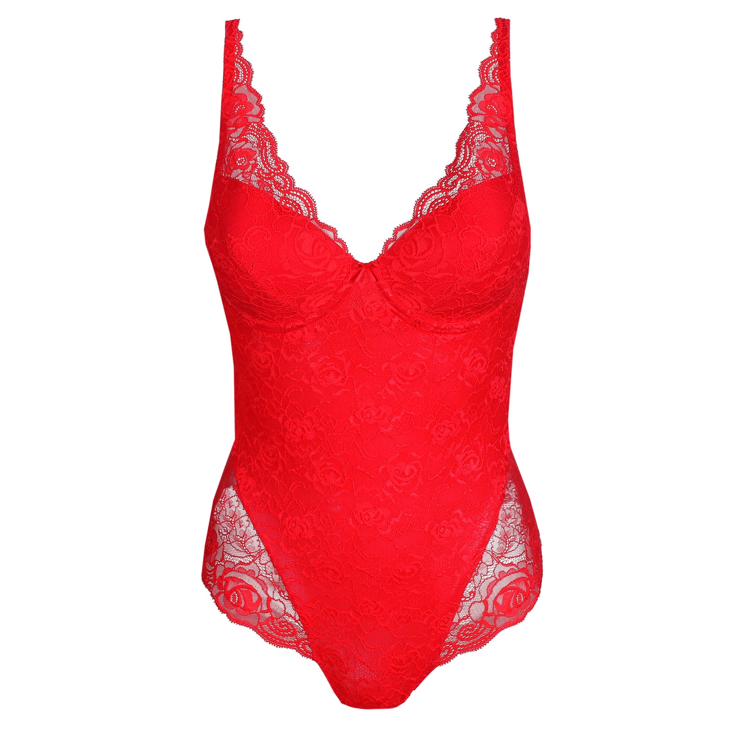Marie Jo CYRILE padded plunge body in true red