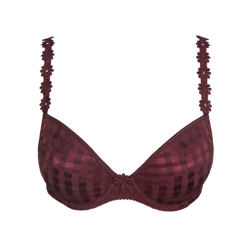 Marie Jo AVERO padded plunge bra in wine