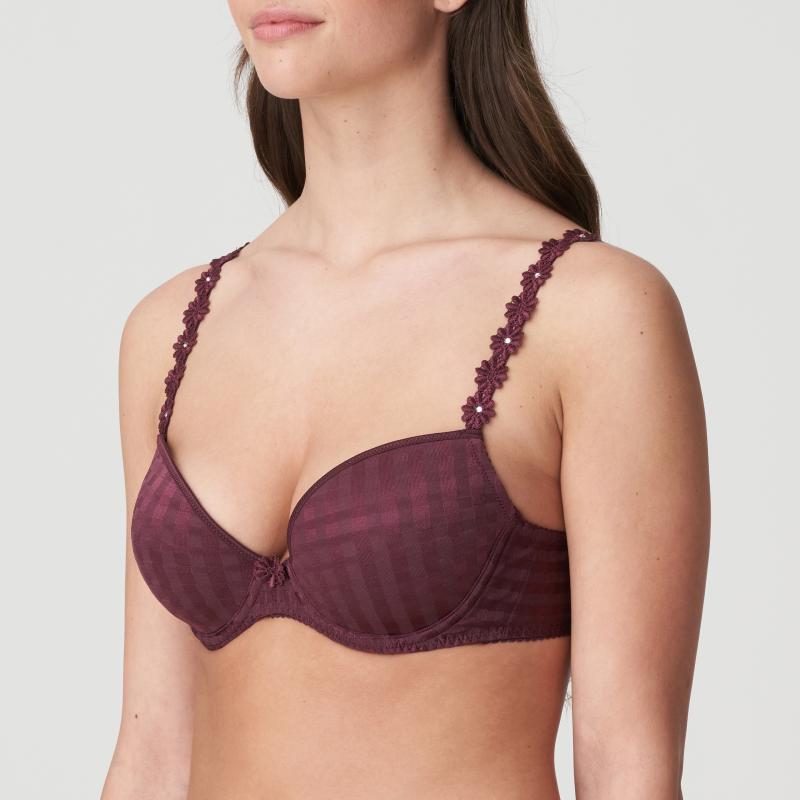 Marie Jo AVERO padded plunge bra in wine