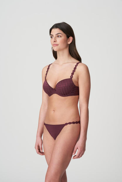 Marie Jo AVERO padded plunge bra in wine