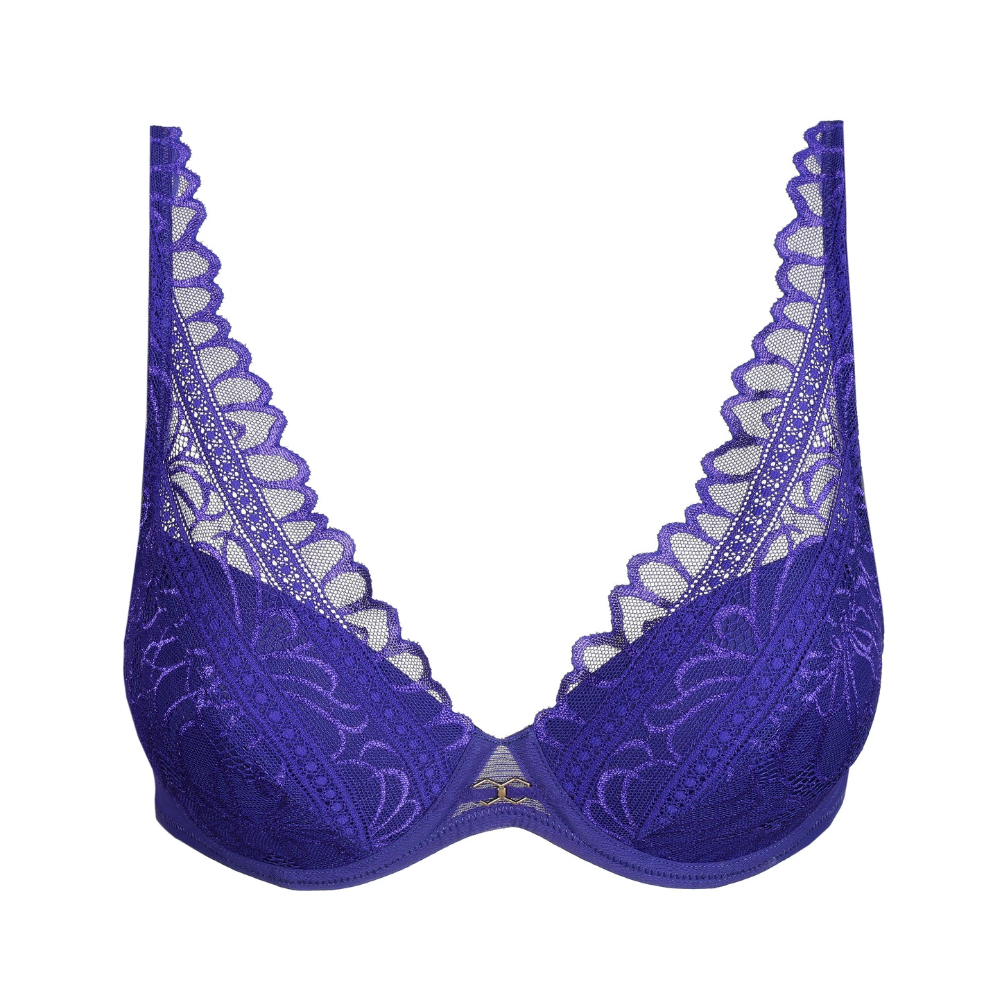 Marie Jo CERINA padded plunge bra in velvet blue