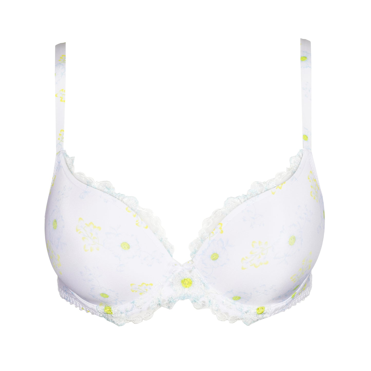 Marie Jo CHEN white yacht padded bra heartshape
