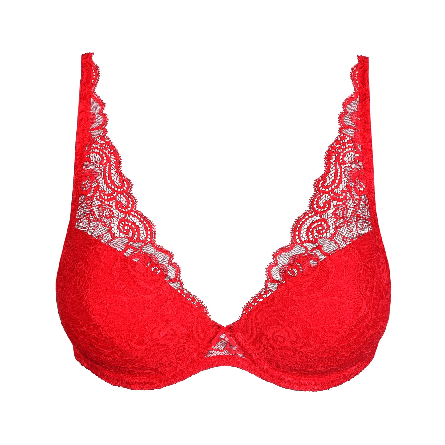 Marie Jo CYRILE padded plunge bra in true red