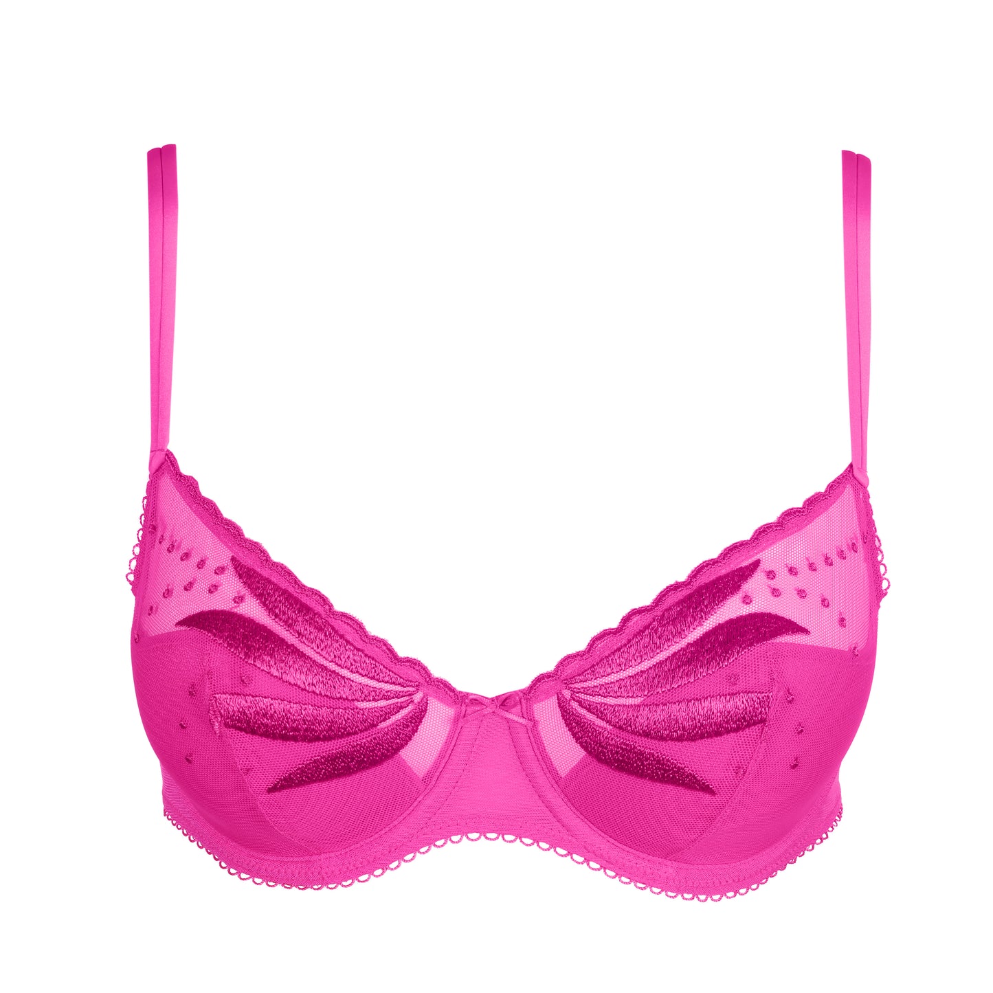 ETOILE cactus flower half padded plunge bra