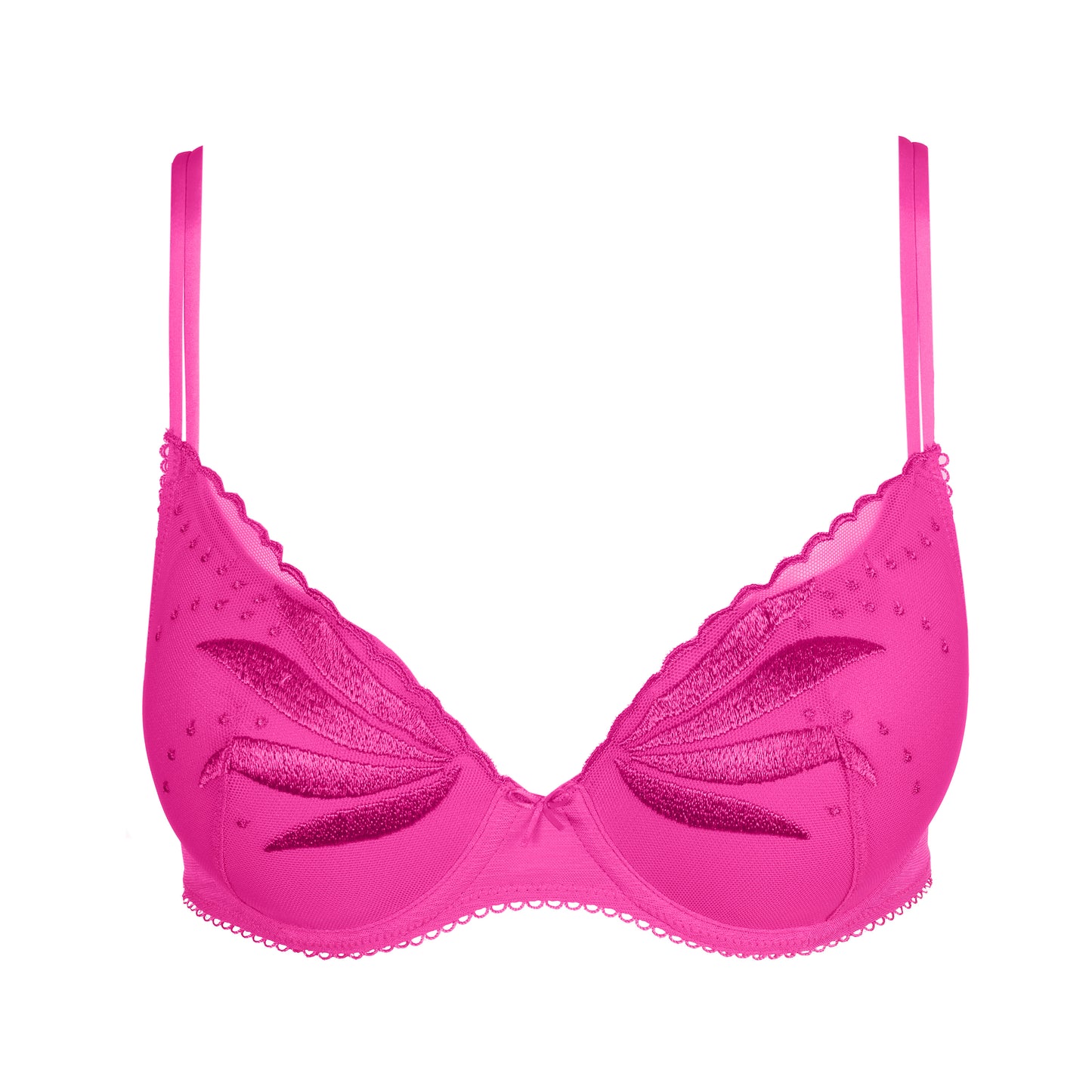 ETOILE cactus flower padded bra heartshape