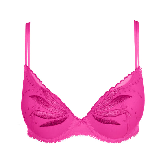 ETOILE cactus flower padded bra heartshape