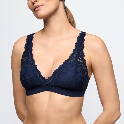 Marie Jo SOFT STUDIO padded bralette in velvet blue