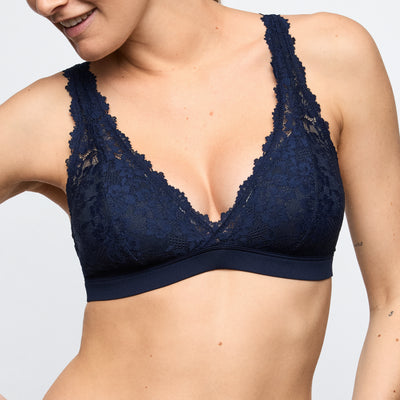 Marie Jo SOFT STUDIO padded bralette in velvet blue