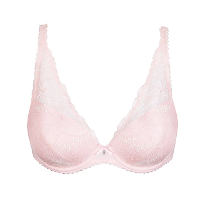 Marie Jo SOLENE padded plunge bra in gardenia rose