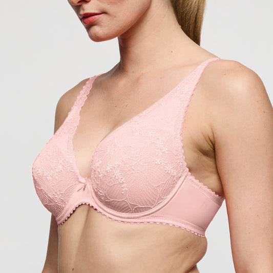 Marie Jo SOLENE padded plunge bra in gardenia rose