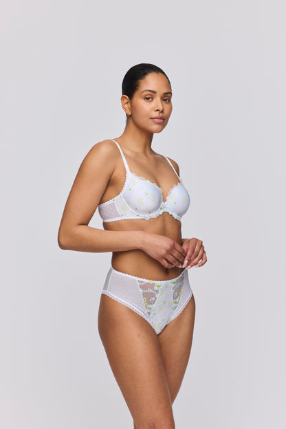 Marie Jo CHEN white yacht padded bra heartshape