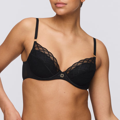 Marie Jo AVEN black push-up bra removable pads