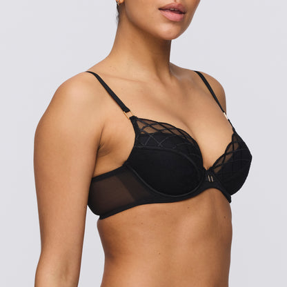 Marie Jo AVEN black push-up bra removable pads