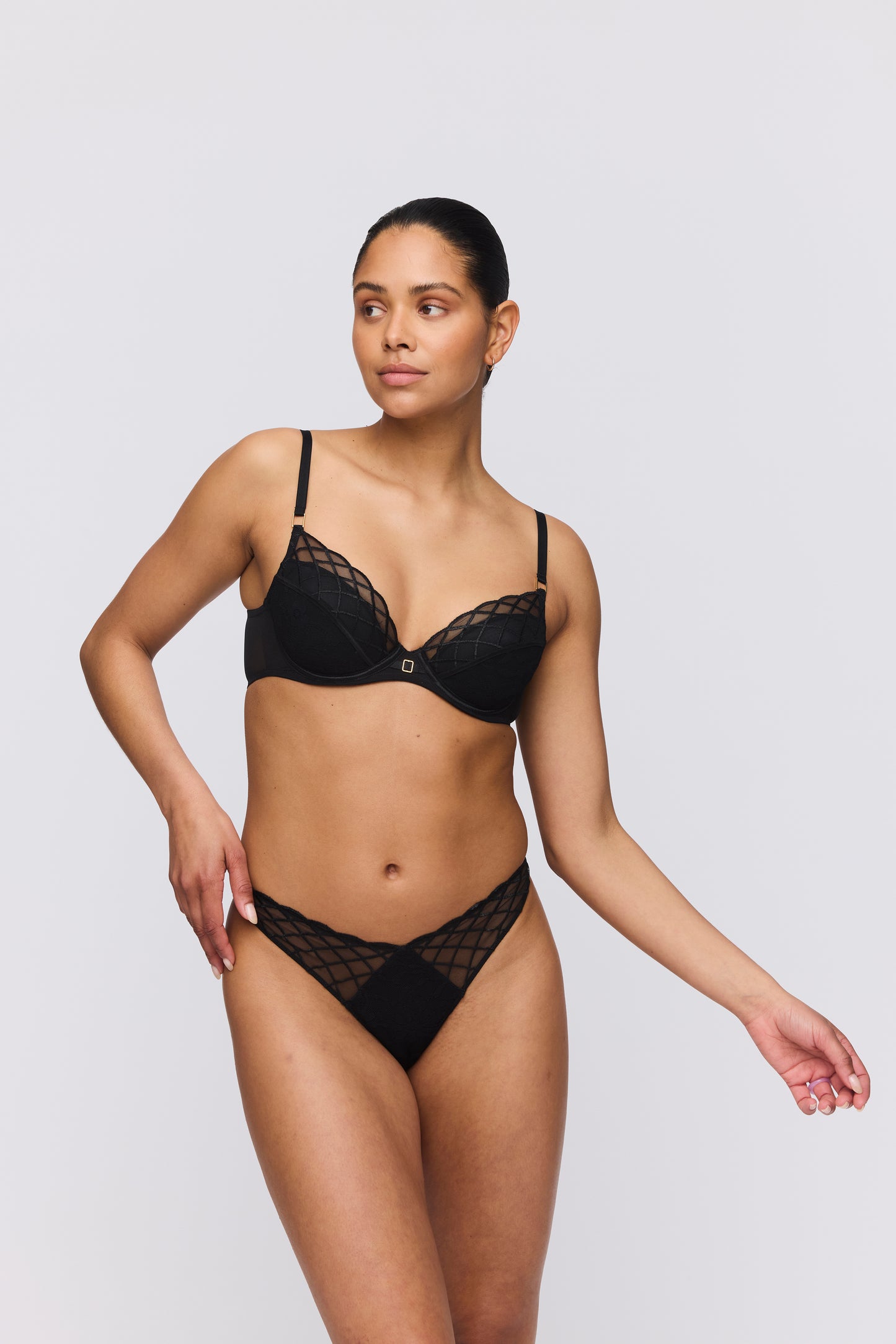 Marie Jo AVEN black push-up bra removable pads