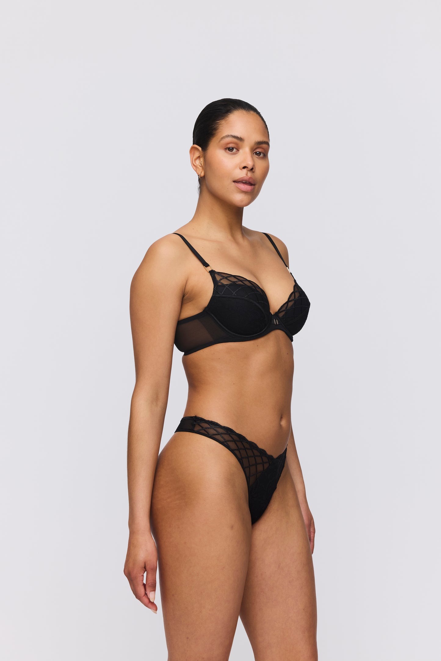 Marie Jo AVEN black push-up bra removable pads