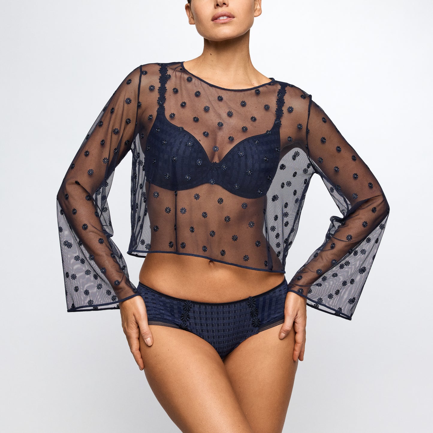 Marie Jo AVERO top without cups in velvet blue