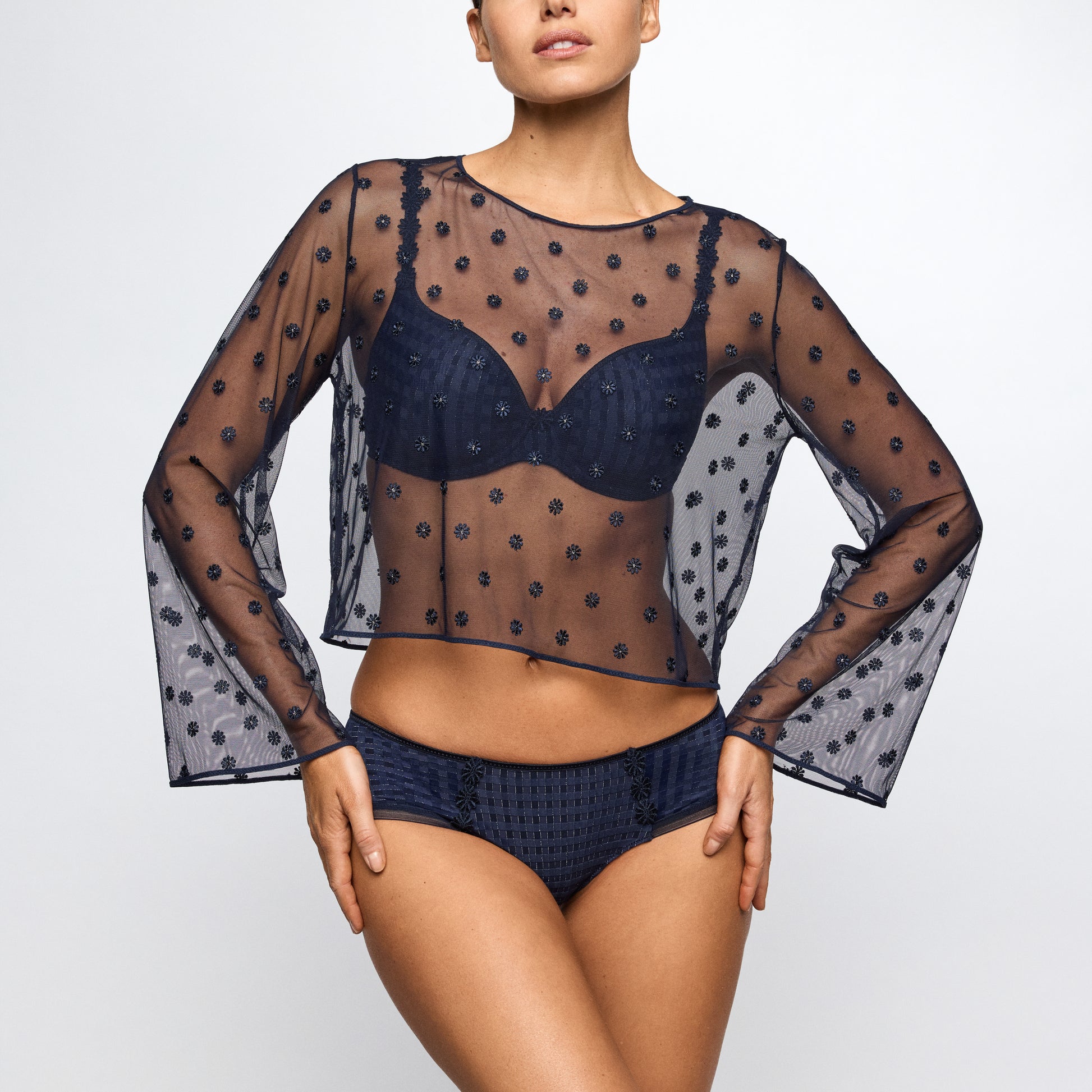 Marie Jo AVERO top without cups in velvet blue
