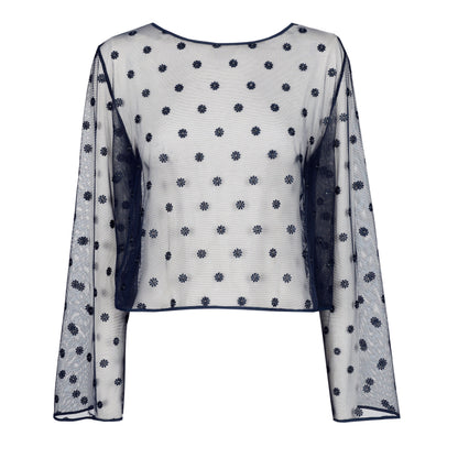 Marie Jo AVERO top without cups in velvet blue