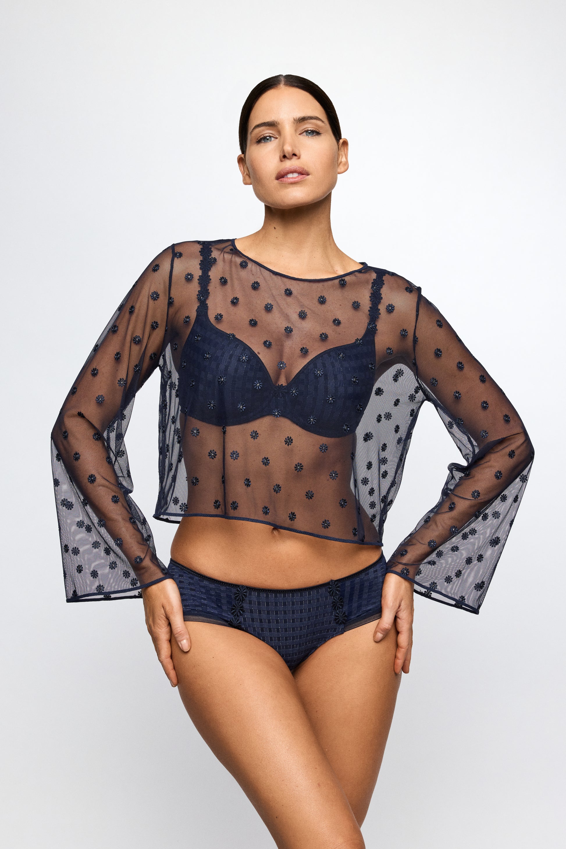 Marie Jo AVERO hotpants in velvet blue