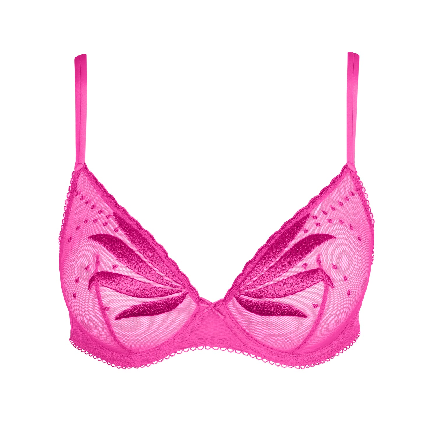 ETOILE cactus flower plunge bra