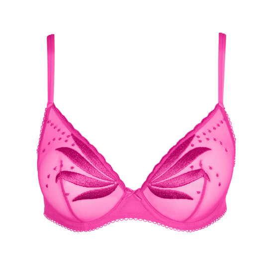ETOILE cactus flower plunge bra