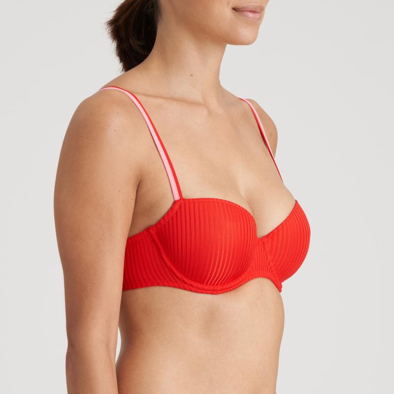 Marie Jo L'Aventure JUDE padded balcony bra in rouge