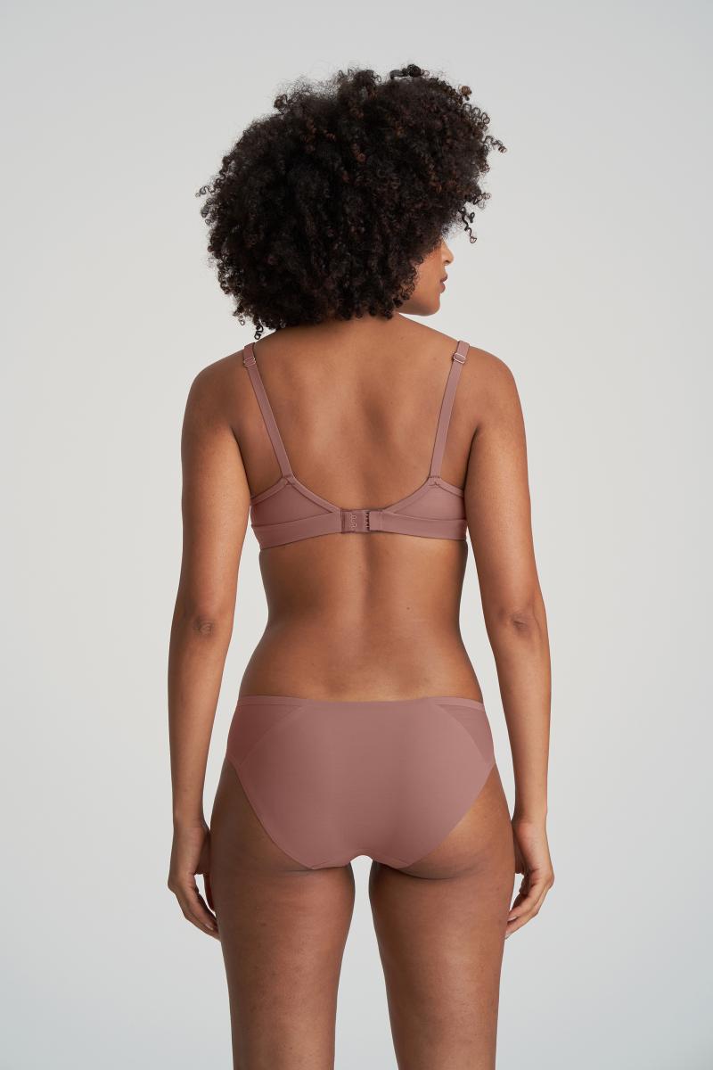 Marie Jo LOUIE padded balcony bra in satin taupe