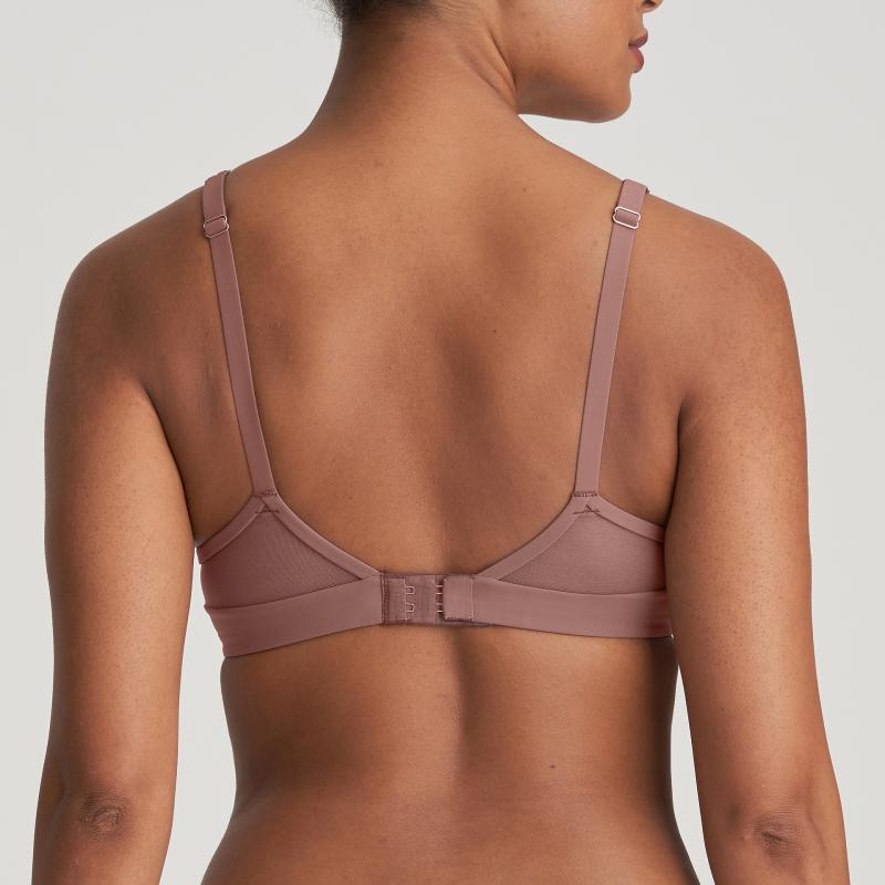 Marie Jo LOUIE padded balcony bra in satin taupe