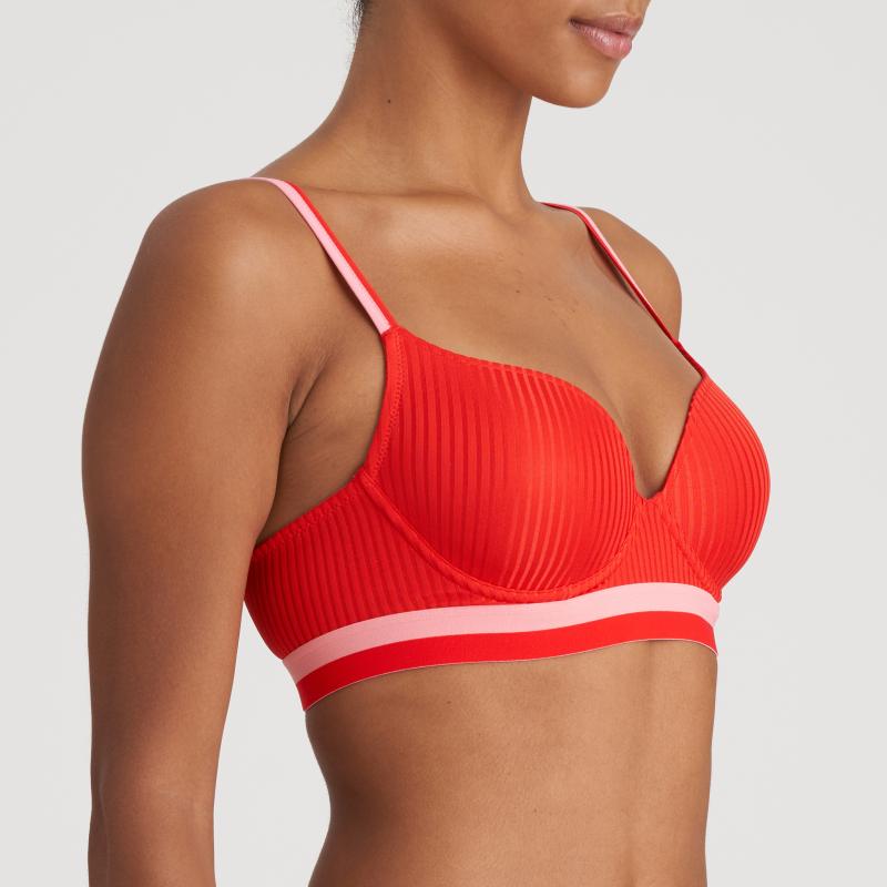 Marie Jo L'Aventure JUDE padded bra heartshape in rouge