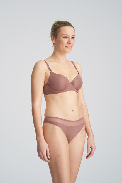 Marie Jo LOUIE spacer full cup bra in satin taupe
