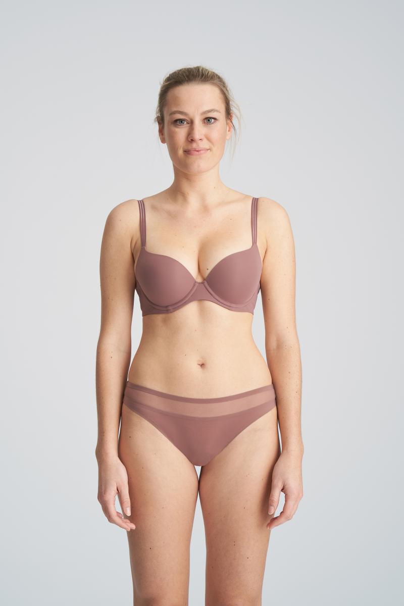 Marie Jo LOUIE push-up bra in satin taupe