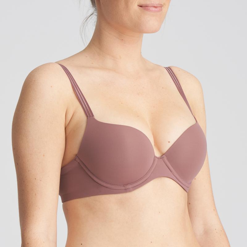 Marie Jo LOUIE push-up bra in satin taupe