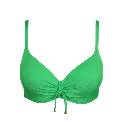 MADURAI Exotic Green padded plunge bikini top