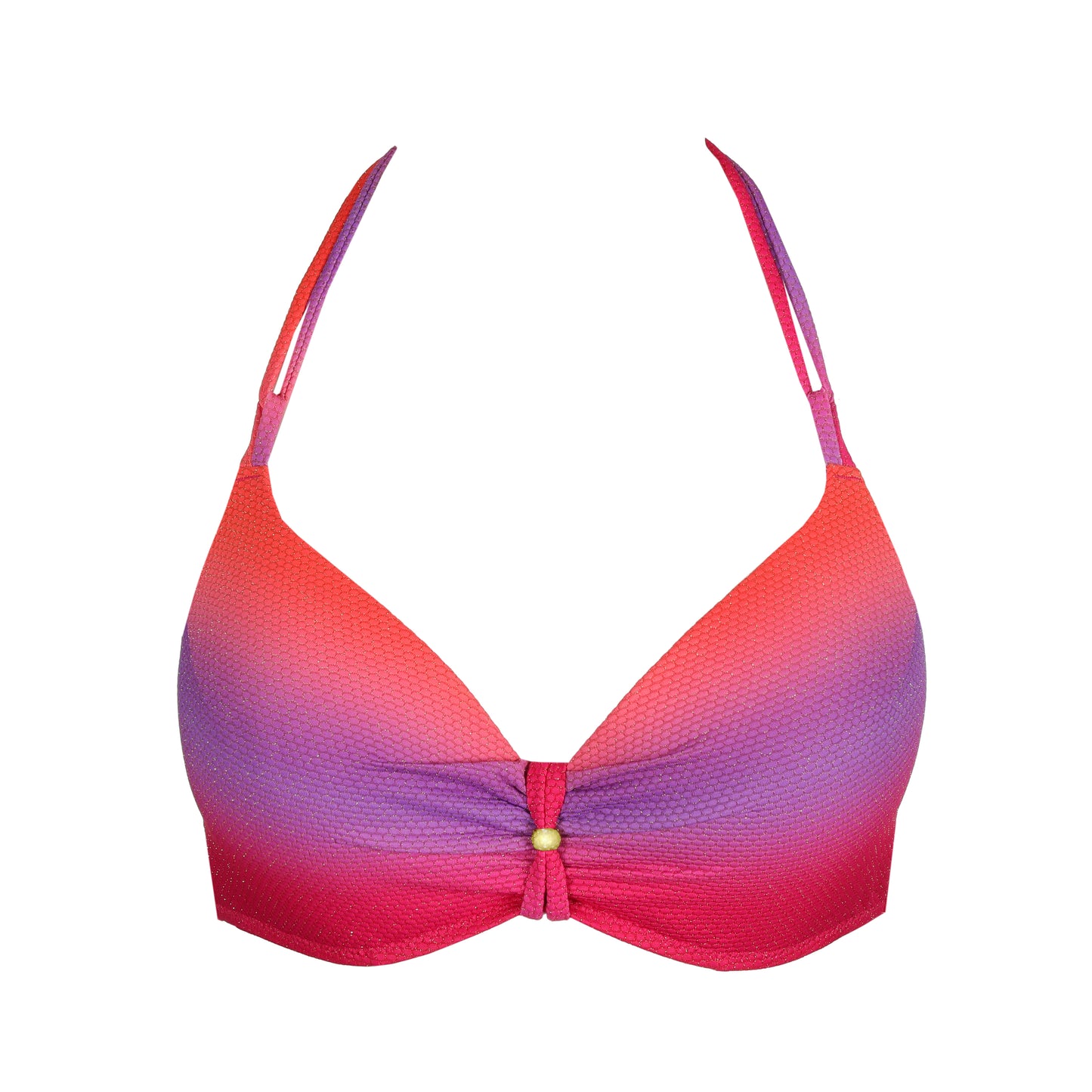 NUSA DUA Spectral padded plunge bikini top