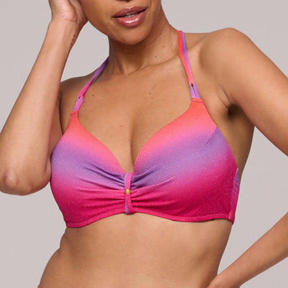 NUSA DUA Spectral padded plunge bikini top