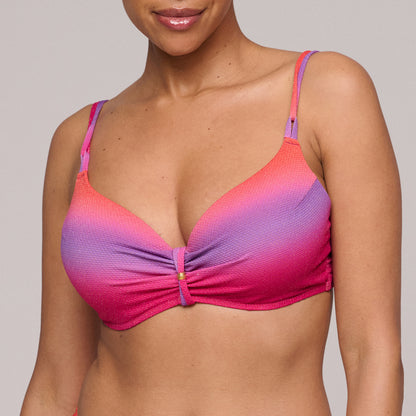 NUSA DUA Spectral padded plunge bikini top