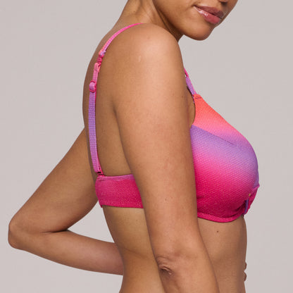 NUSA DUA Spectral padded plunge bikini top
