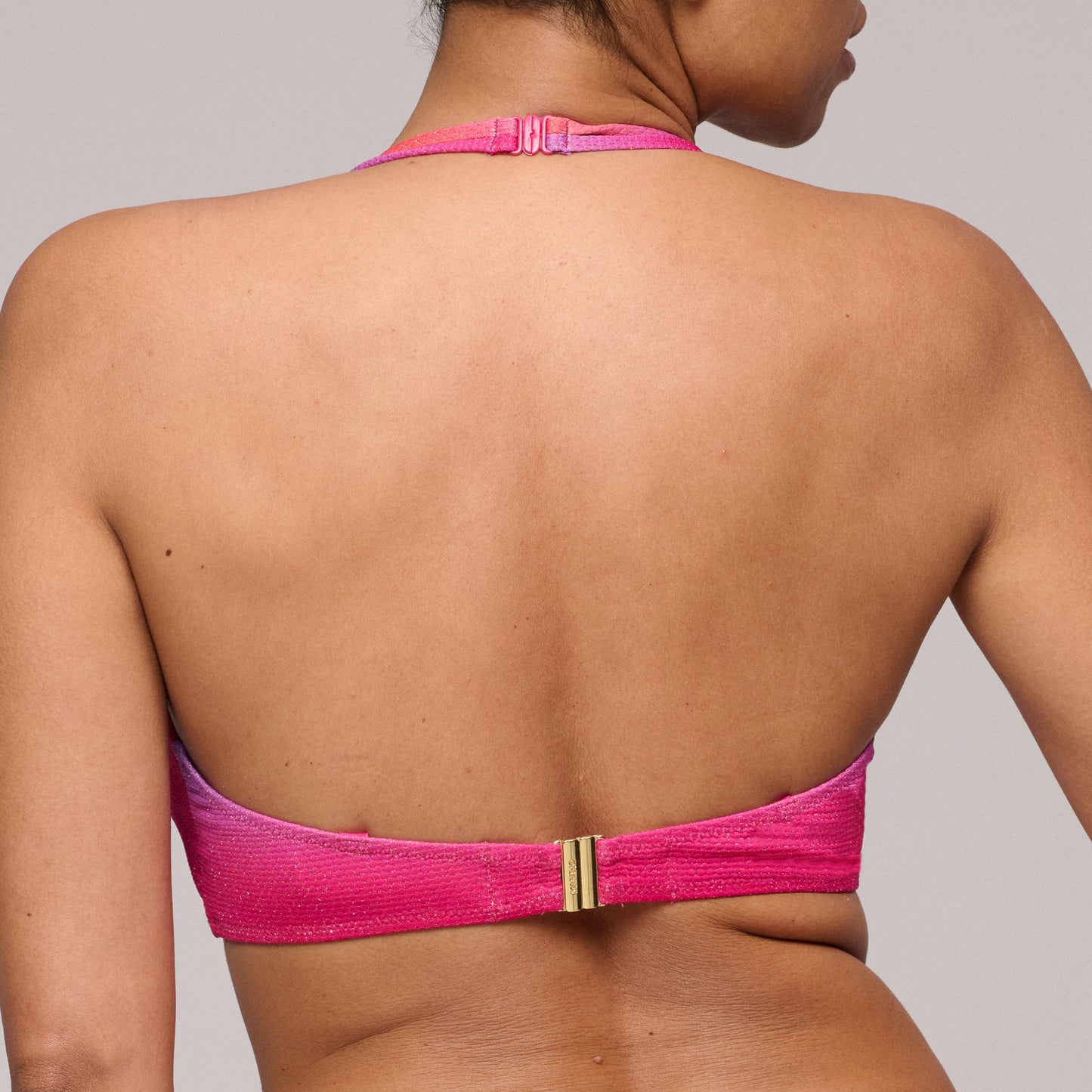 NUSA DUA Spectral padded plunge bikini top