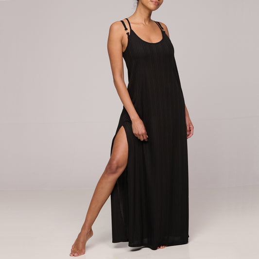 EMLY black swimwear dress long