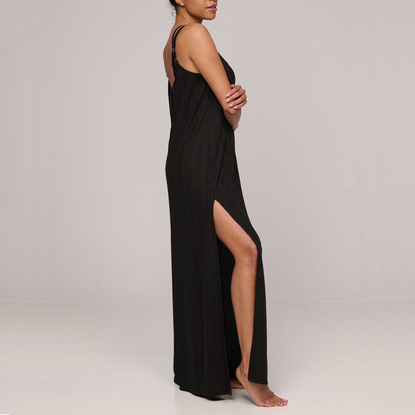 EMLY black swimwear dress long
